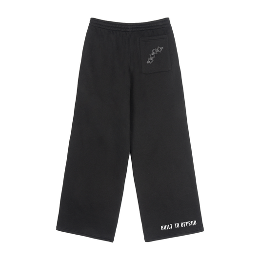 BUILT TO OFFEND WIDE LEG FLEECED JOGGERS