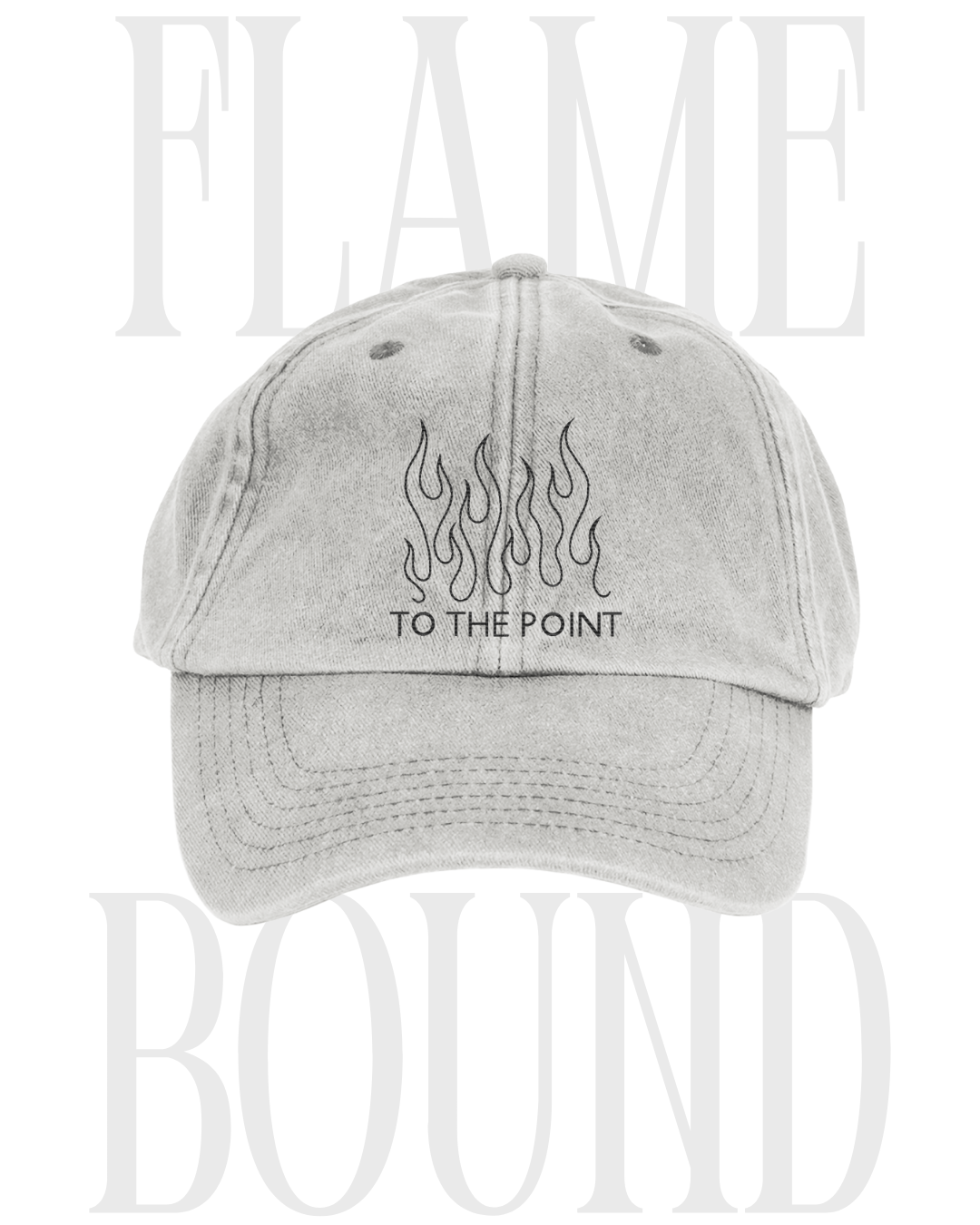 FLAME BOUND ACID WASH CAP