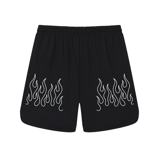 FLAME BOUND MESH PERFORMANCE SHORTS