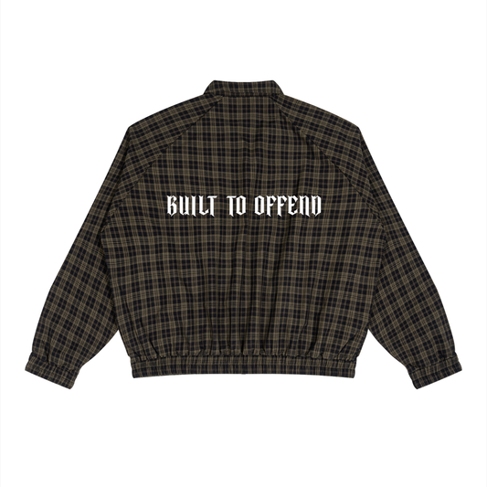 LIMITED BUILT TO OFFEND PLAID ZIP JACKET
