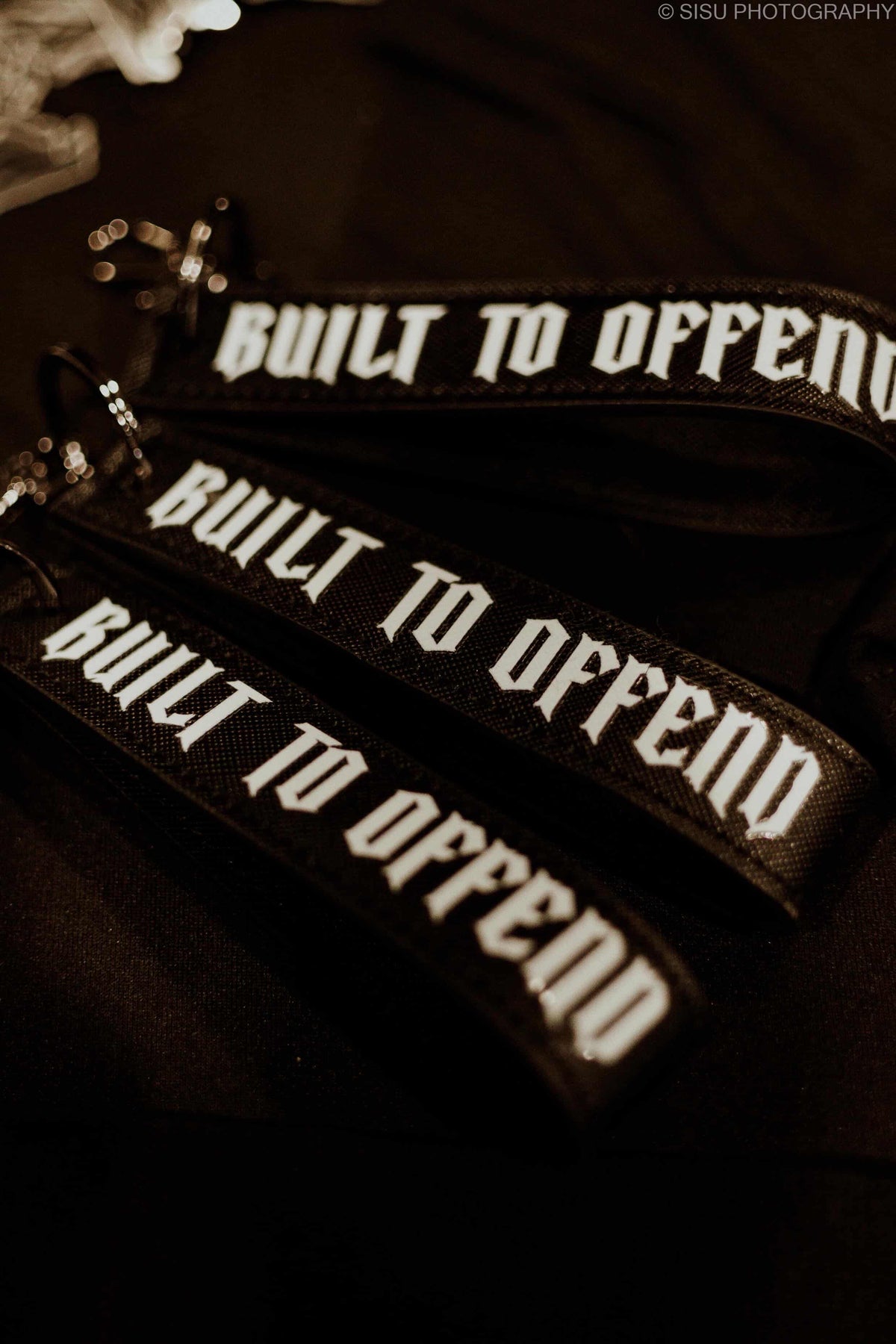 BUILT TO OFFEND WRISTLET KEYRING