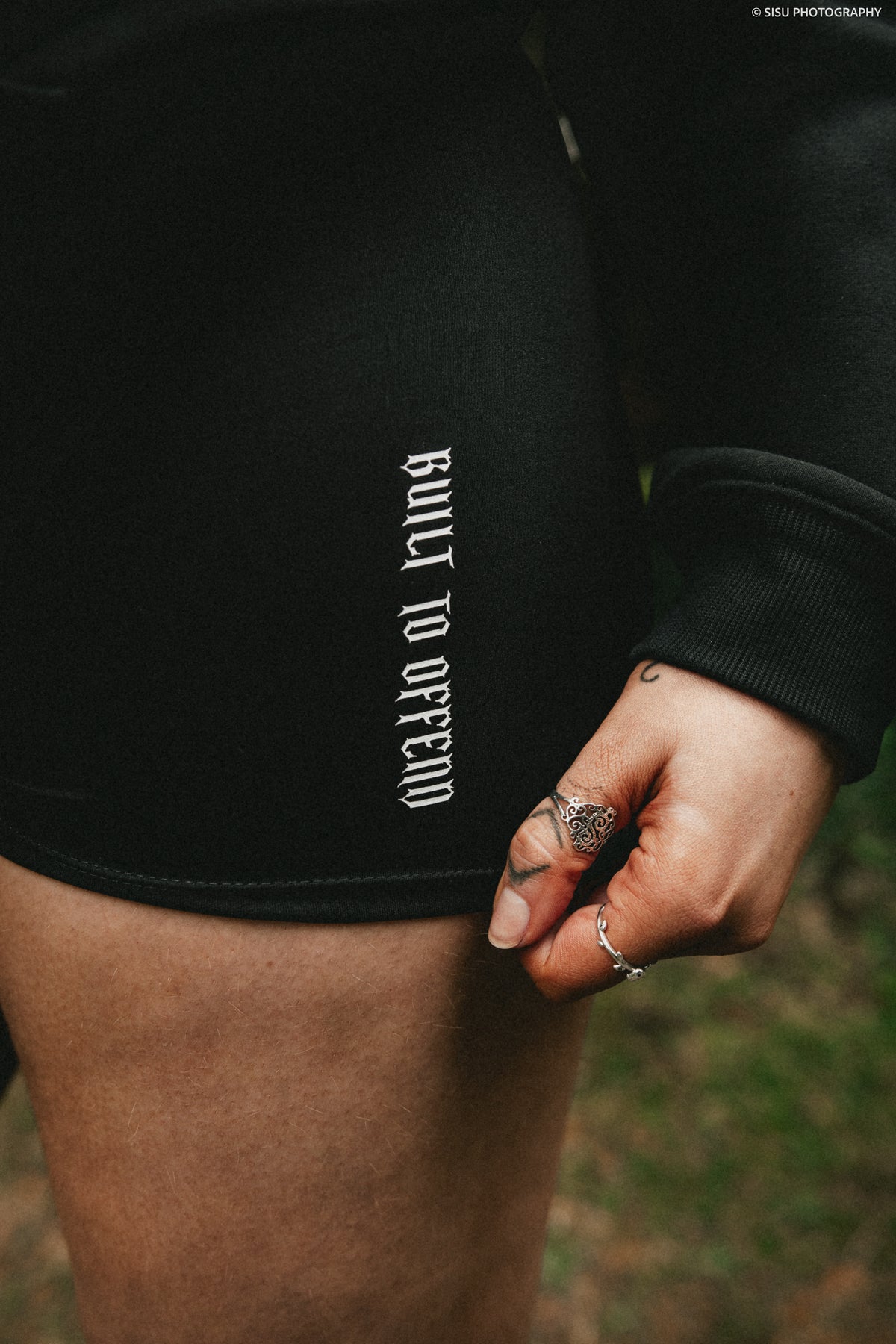 BUILT TO OFFEND SCRUNCH SHORTS