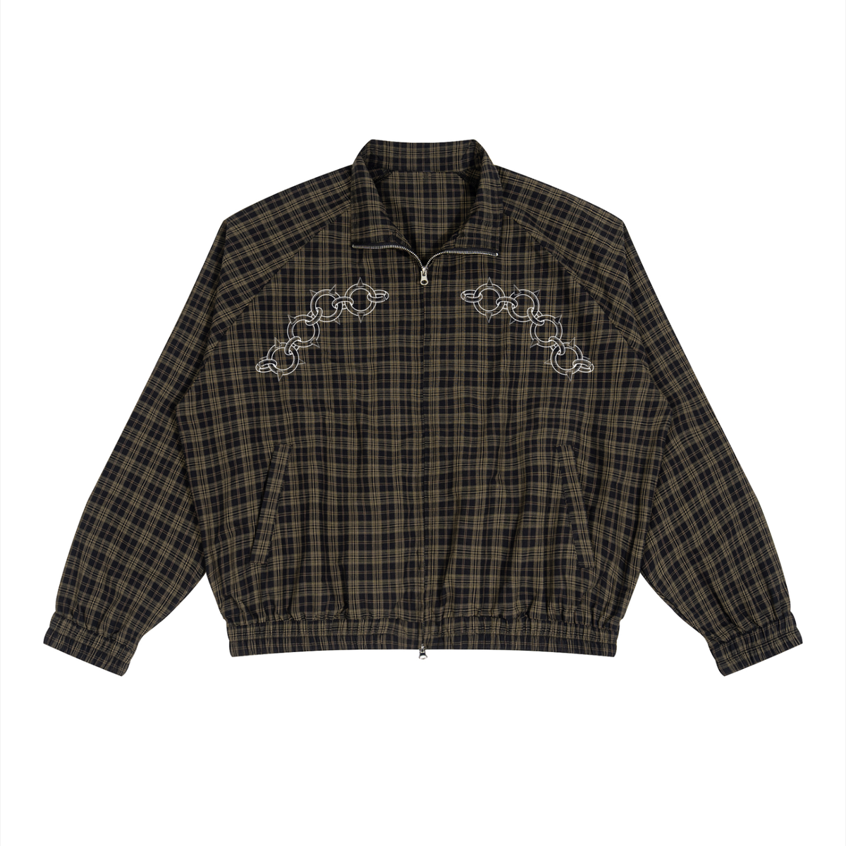 LIMITED BUILT TO OFFEND PLAID ZIP JACKET