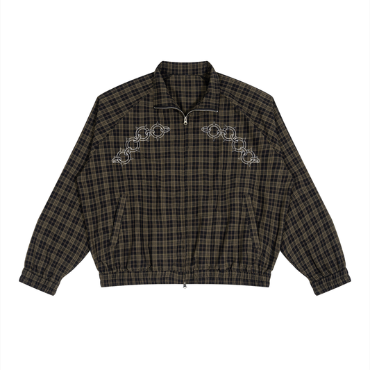 LIMITED BUILT TO OFFEND PLAID ZIP JACKET