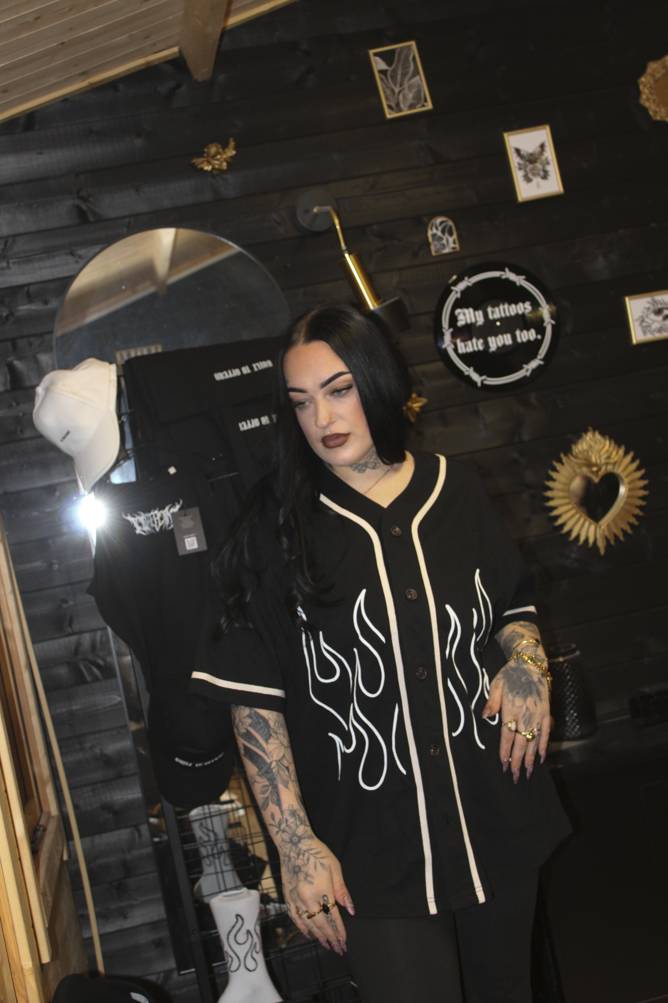 FLAME BOUND BUTTON UP JERSEY