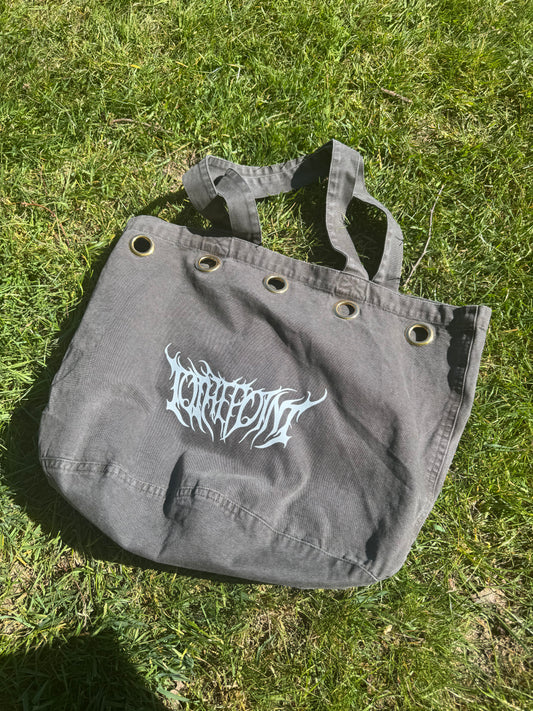 DEAD SET ACID WASH DENIM TOTE