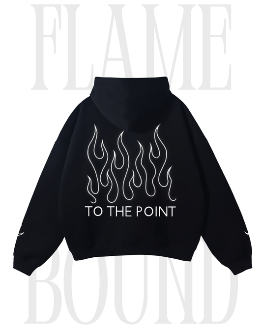 'FLAME BOUND' Oversized Fleeced Hoodie