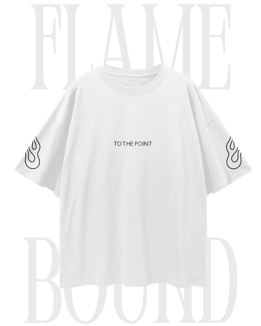 'FLAME BOUND' Loose Drop Shoulder T-Shirt