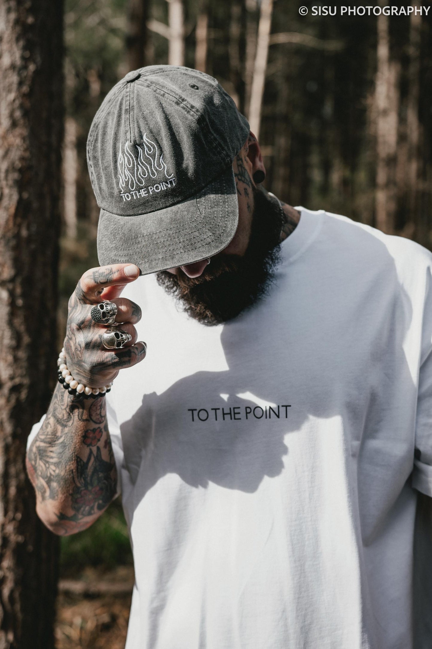 FLAME BOUND ACID WASH CAP