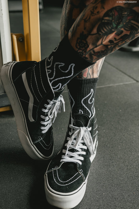 FLAME BOUND CREW SOCKS