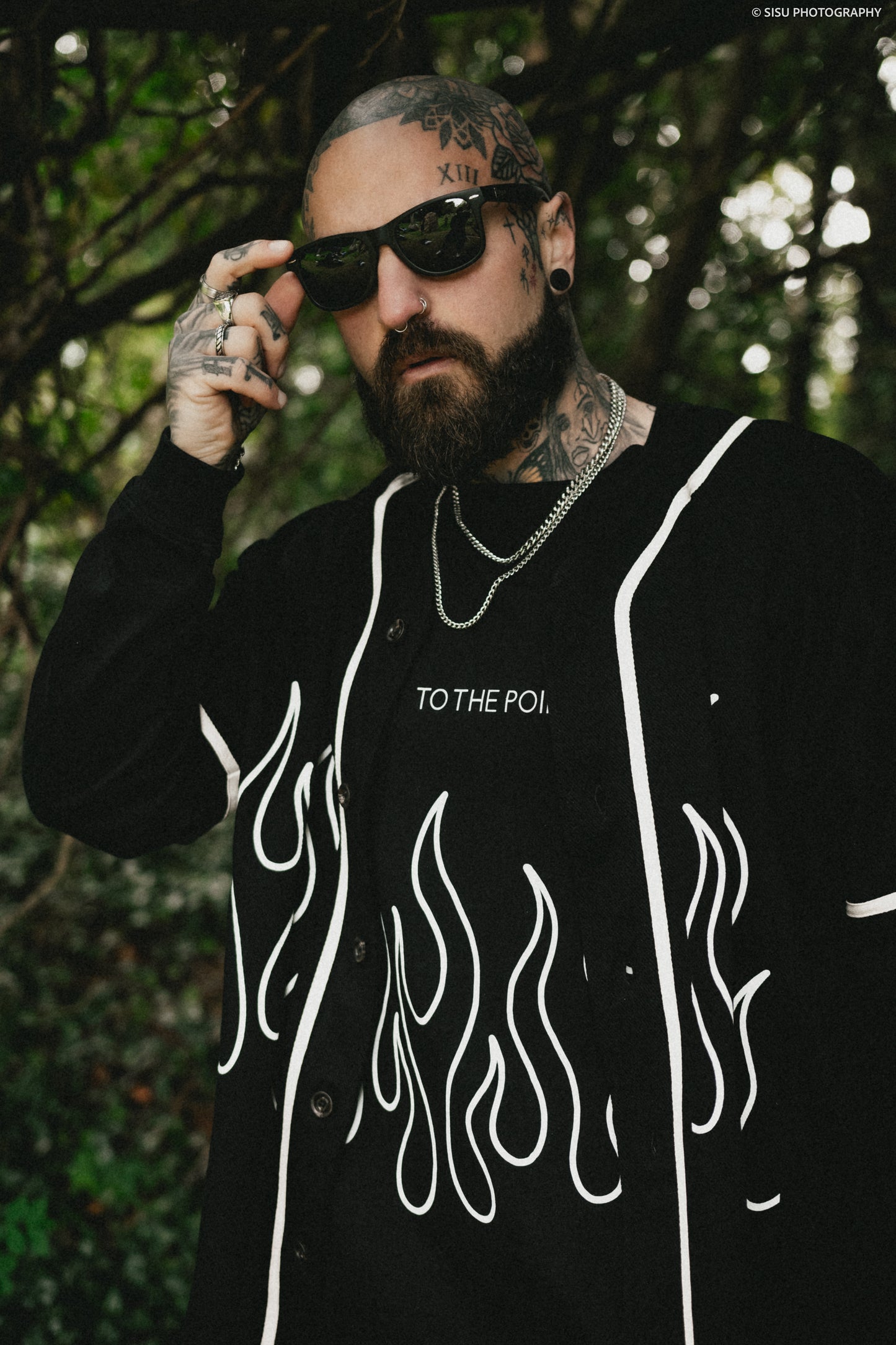 FLAME BOUND BUTTON UP JERSEY
