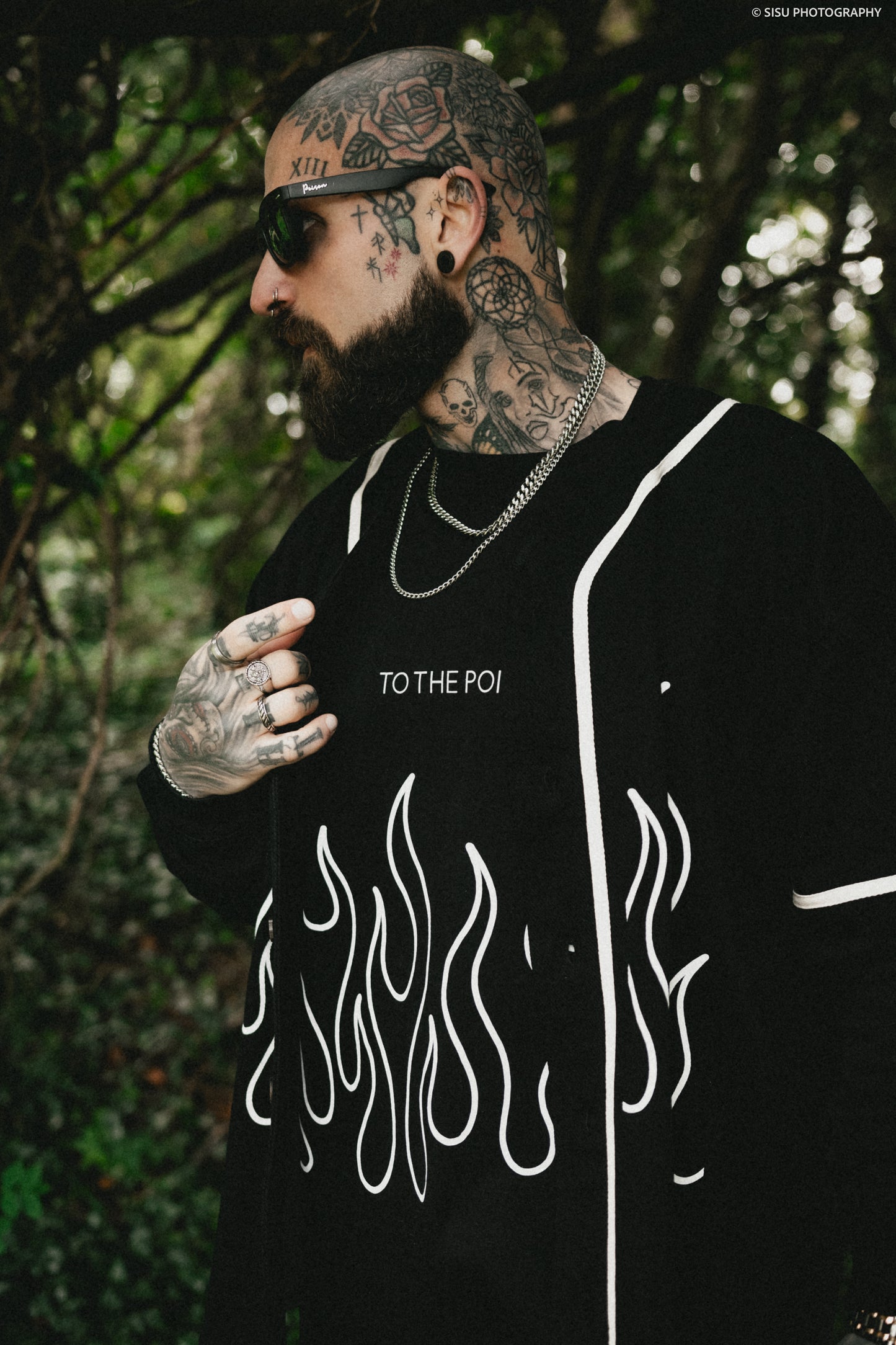 FLAME BOUND BUTTON UP JERSEY