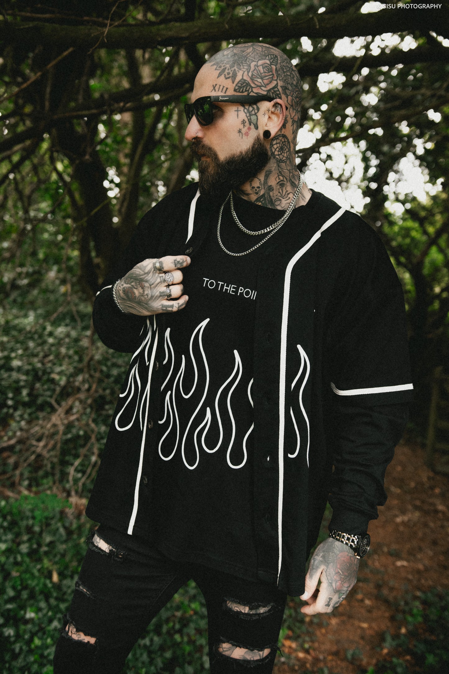 FLAME BOUND BUTTON UP JERSEY