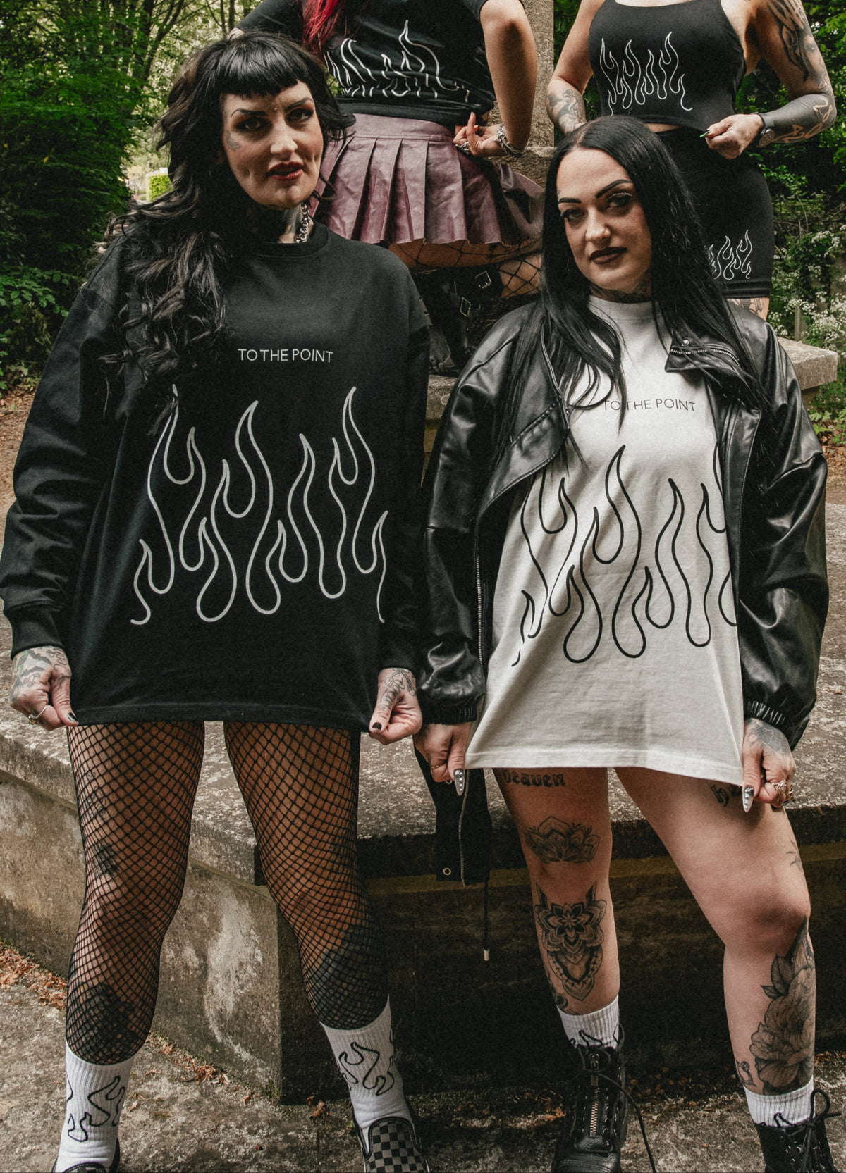 FLAME BOUND OVERSIZED LONG SLEEVE TOP