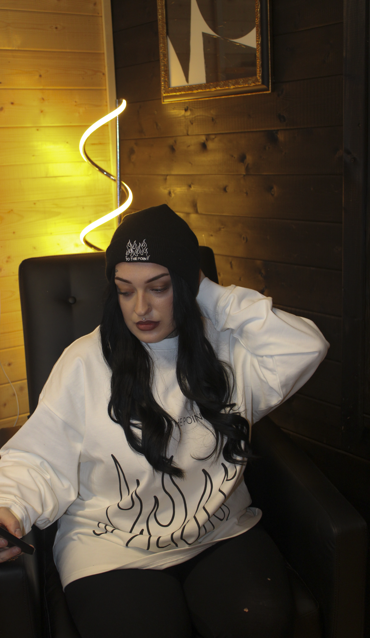 FLAME BOUND OVERSIZED LONG SLEEVE T-SHIRT