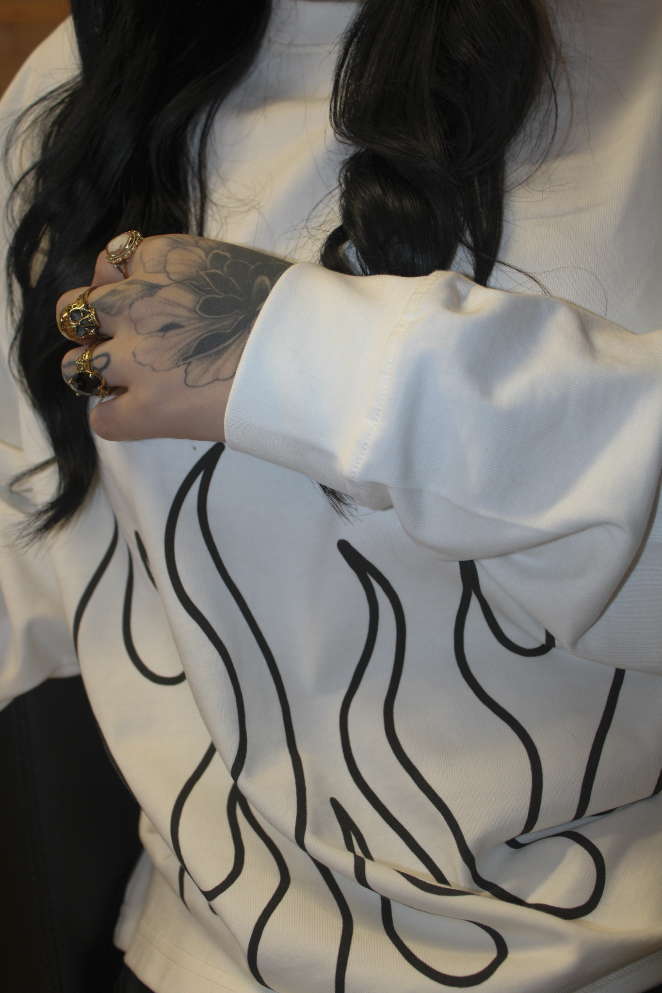 FLAME BOUND OVERSIZED LONG SLEEVE T-SHIRT