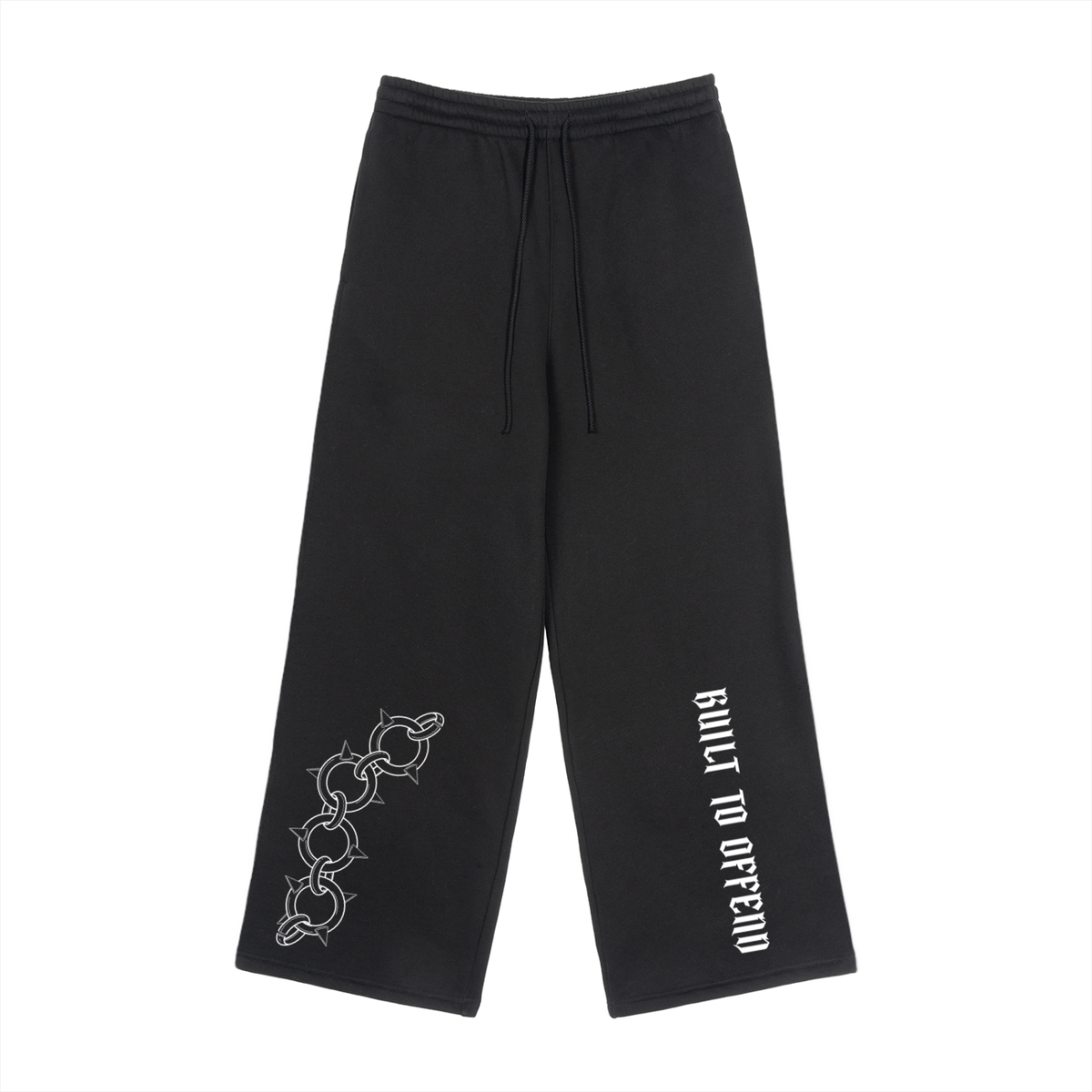 BUILT TO OFFEND WIDE LEG FLEECED JOGGERS